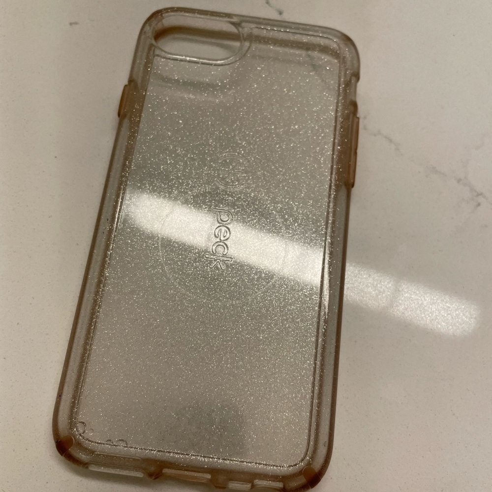 iPhone 8 sparkly clear case